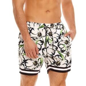 Aqua Bendita Floral Swim Trunks Size 36